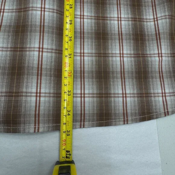 Red Head Brand Co. Mens Brown Plaid Button Up SS Shirt, Size XXL - Picture 7 of 8